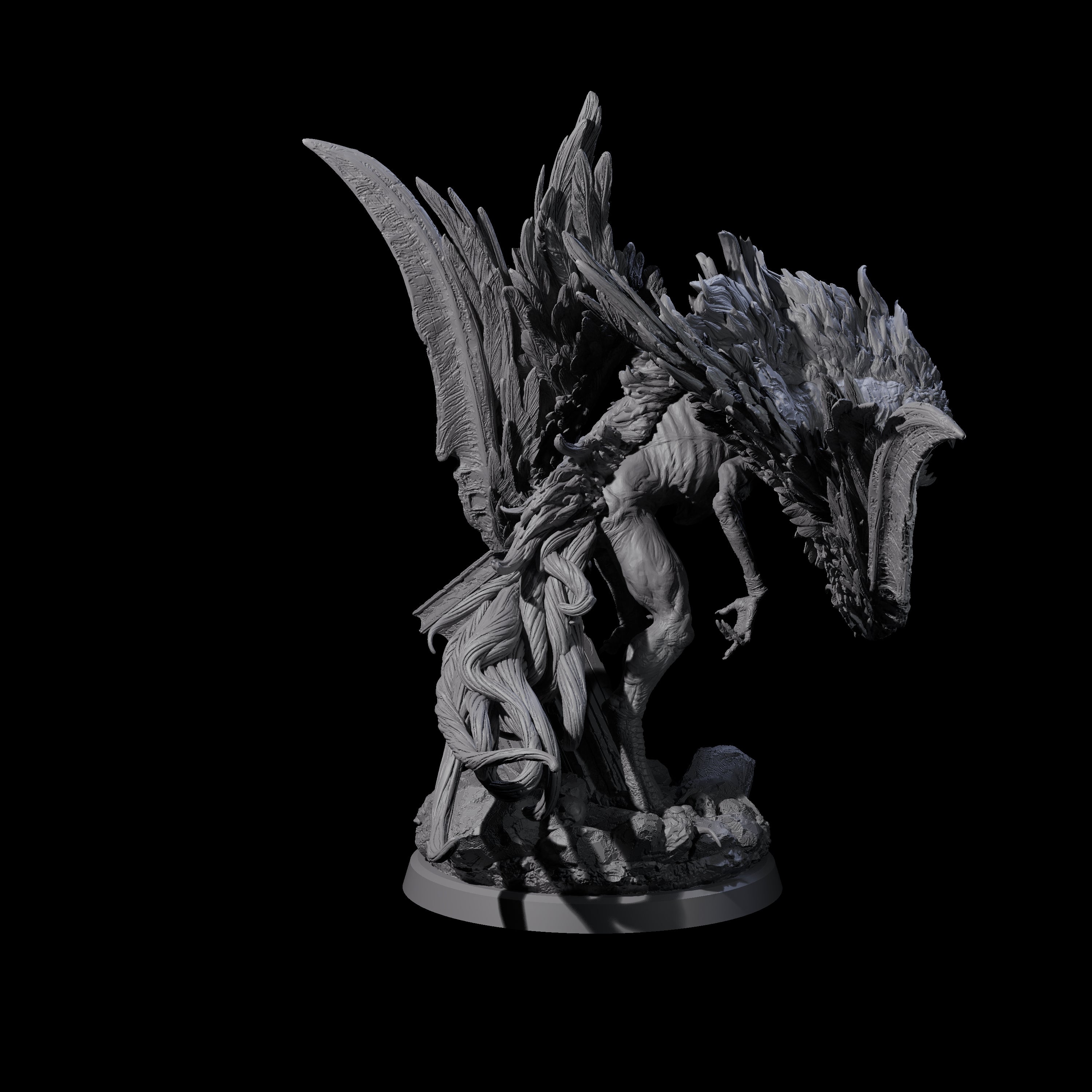 Vindictive Garuda Celestial A Miniature for Dungeons and Dragons, Pathfinder or other TTRPGs