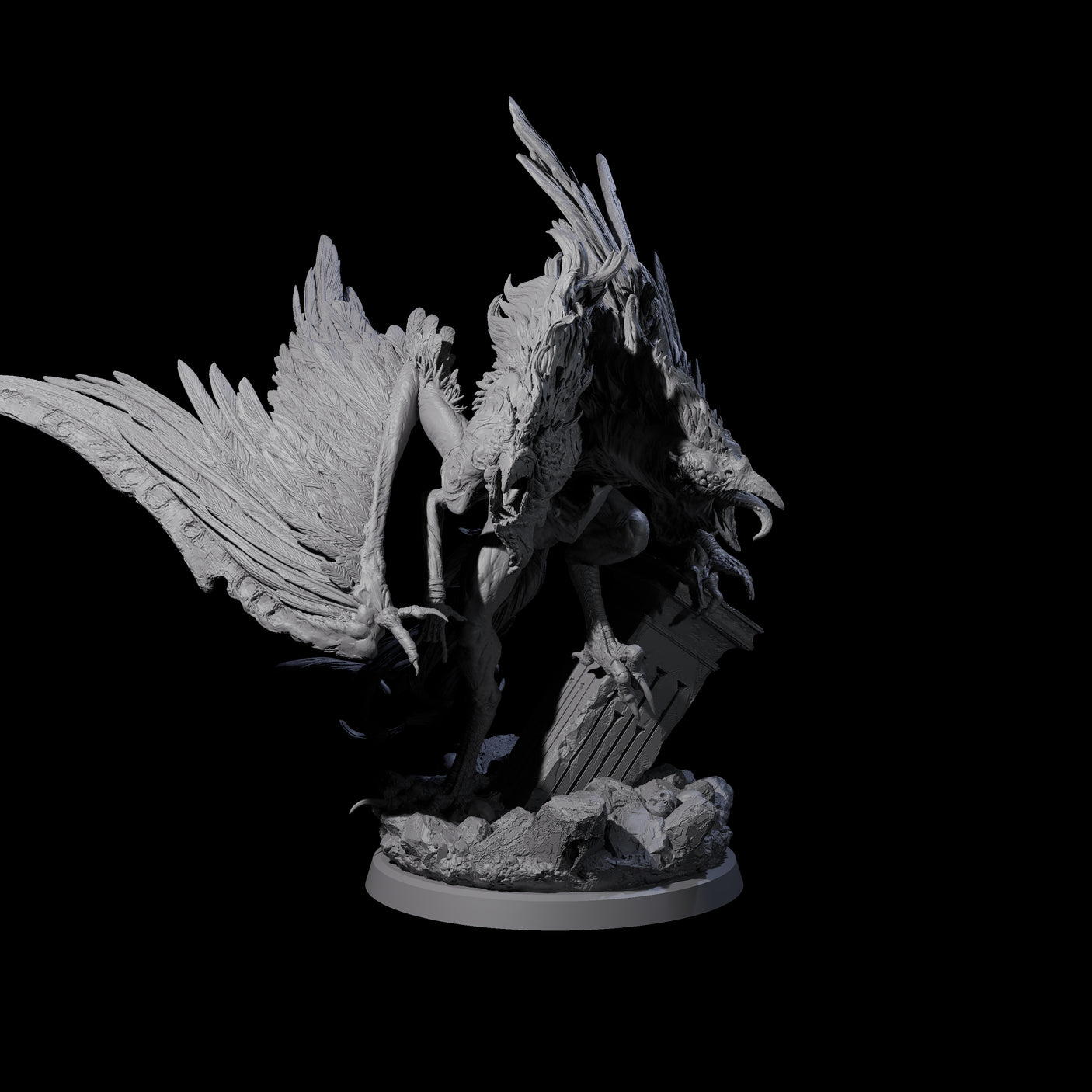 Vindictive Garuda Celestial A Miniature for Dungeons and Dragons, Pathfinder or other TTRPGs