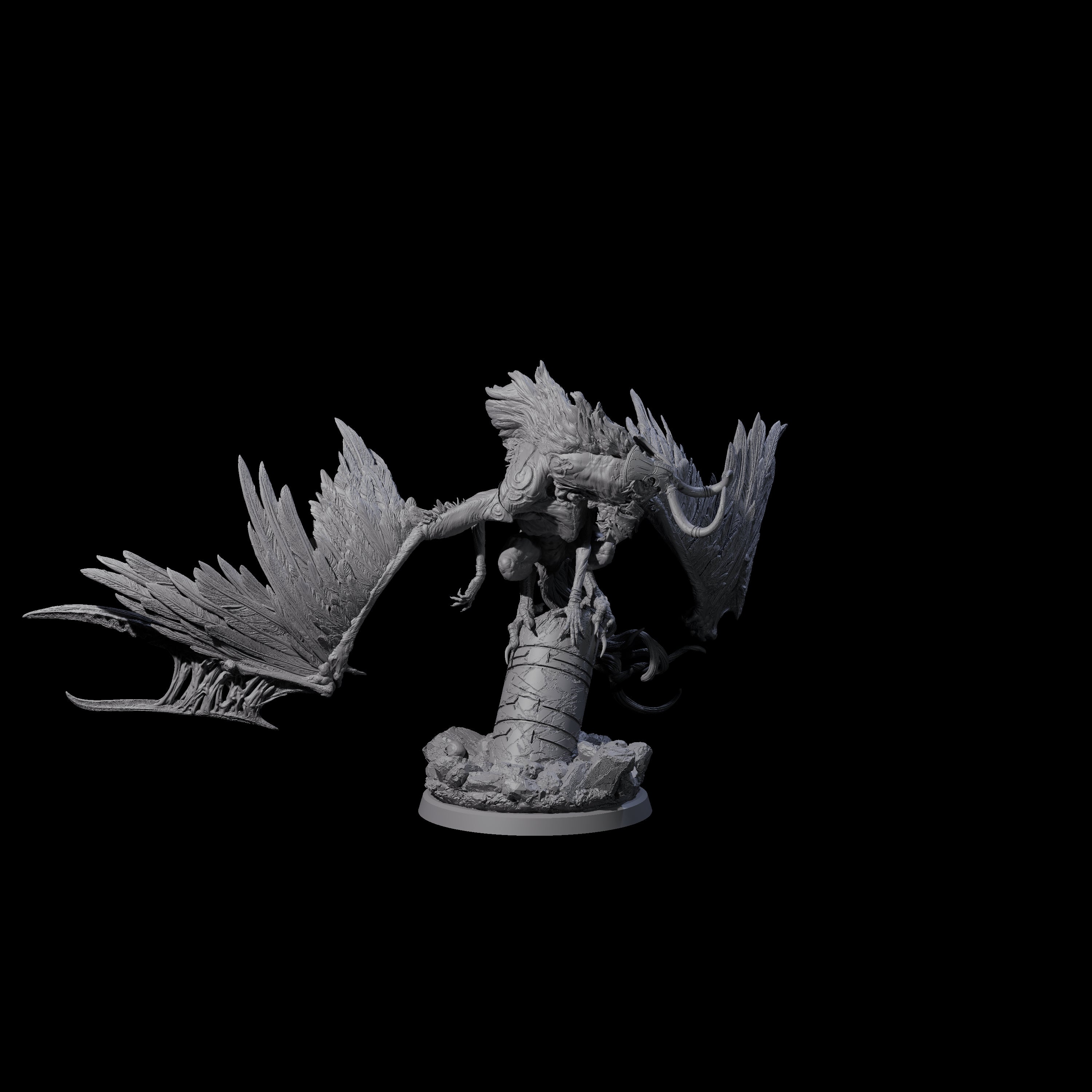 Vindictive Garuda Celestial B Miniature for Dungeons and Dragons, Pathfinder or other TTRPGs