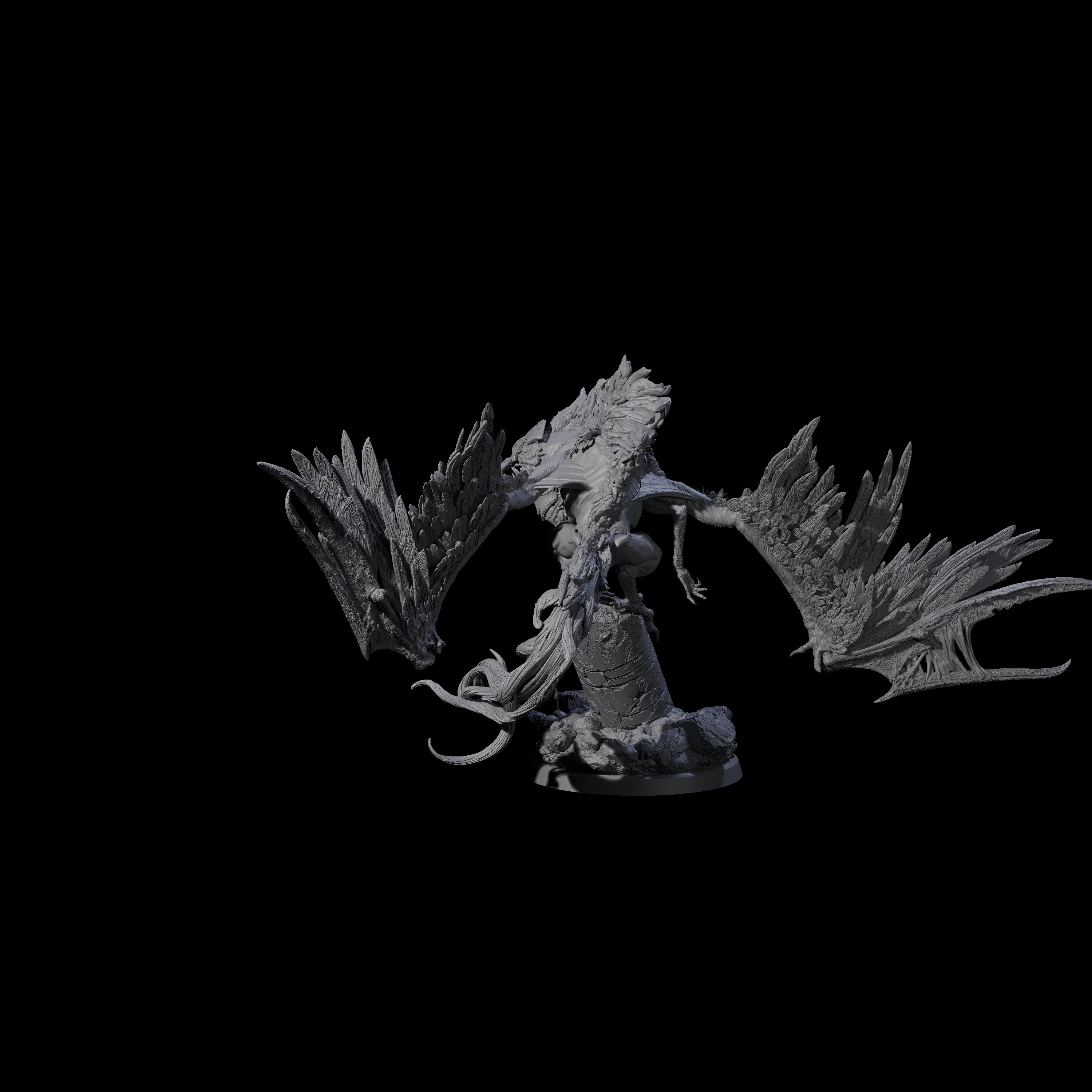 Vindictive Garuda Celestial B Miniature for Dungeons and Dragons, Pathfinder or other TTRPGs