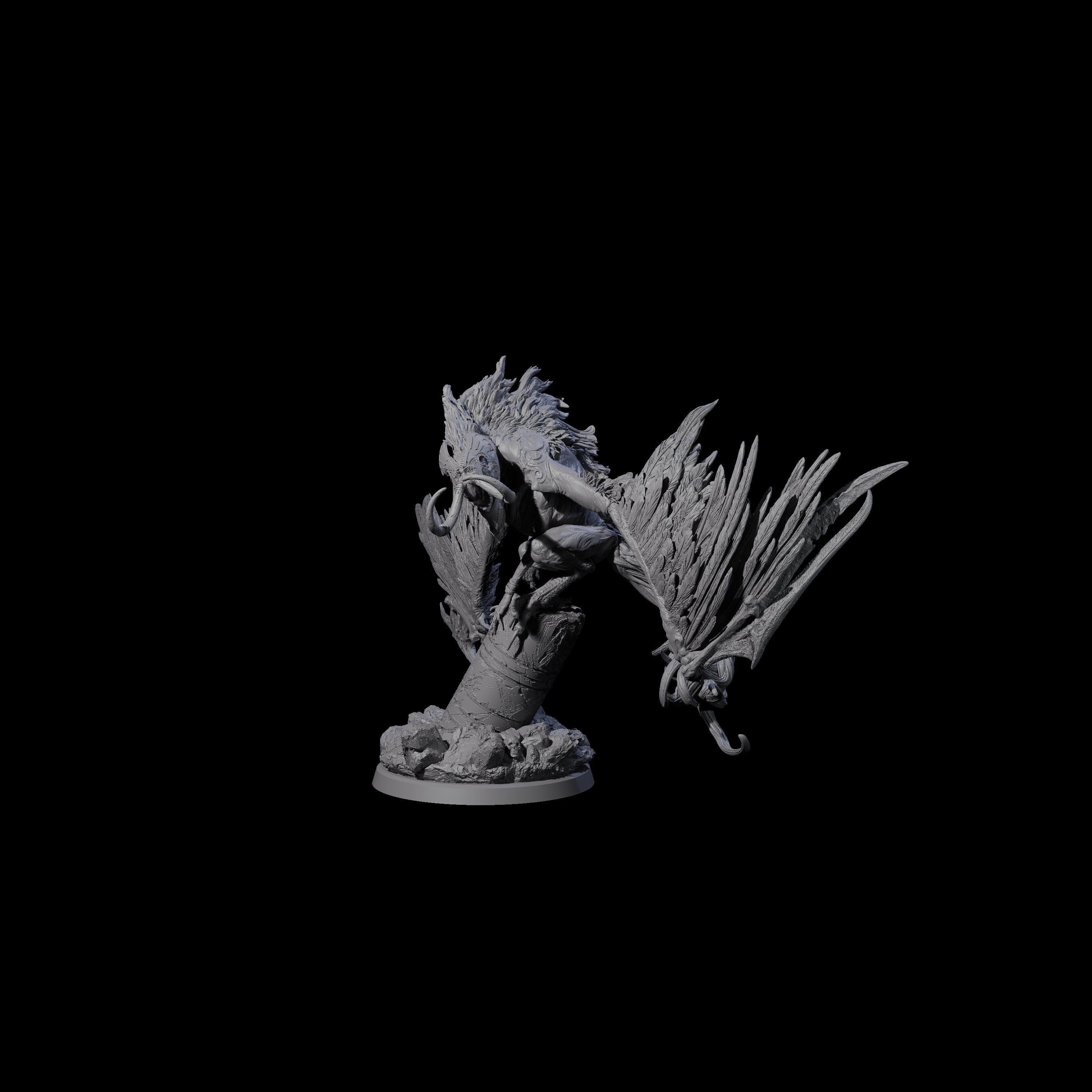 Vindictive Garuda Celestial B Miniature for Dungeons and Dragons, Pathfinder or other TTRPGs