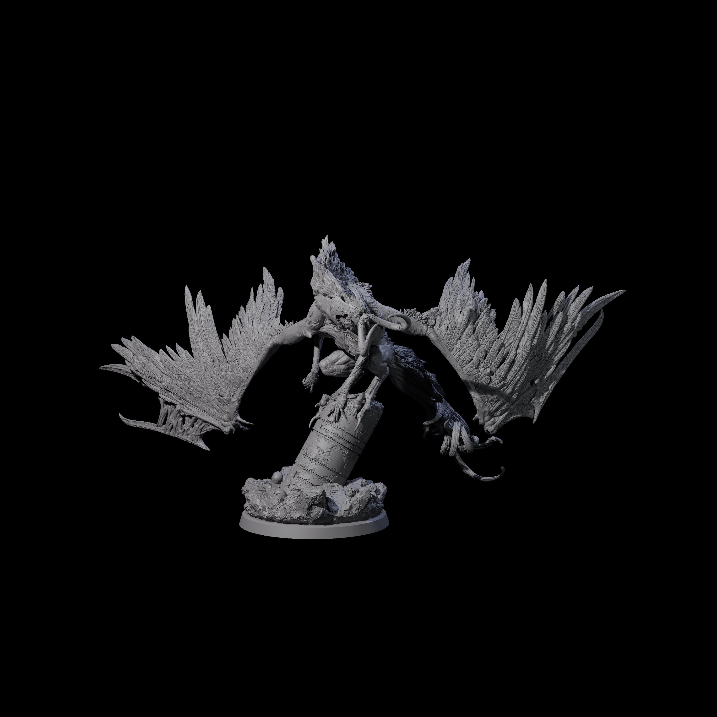 Vindictive Garuda Celestial B Miniature for Dungeons and Dragons, Pathfinder or other TTRPGs