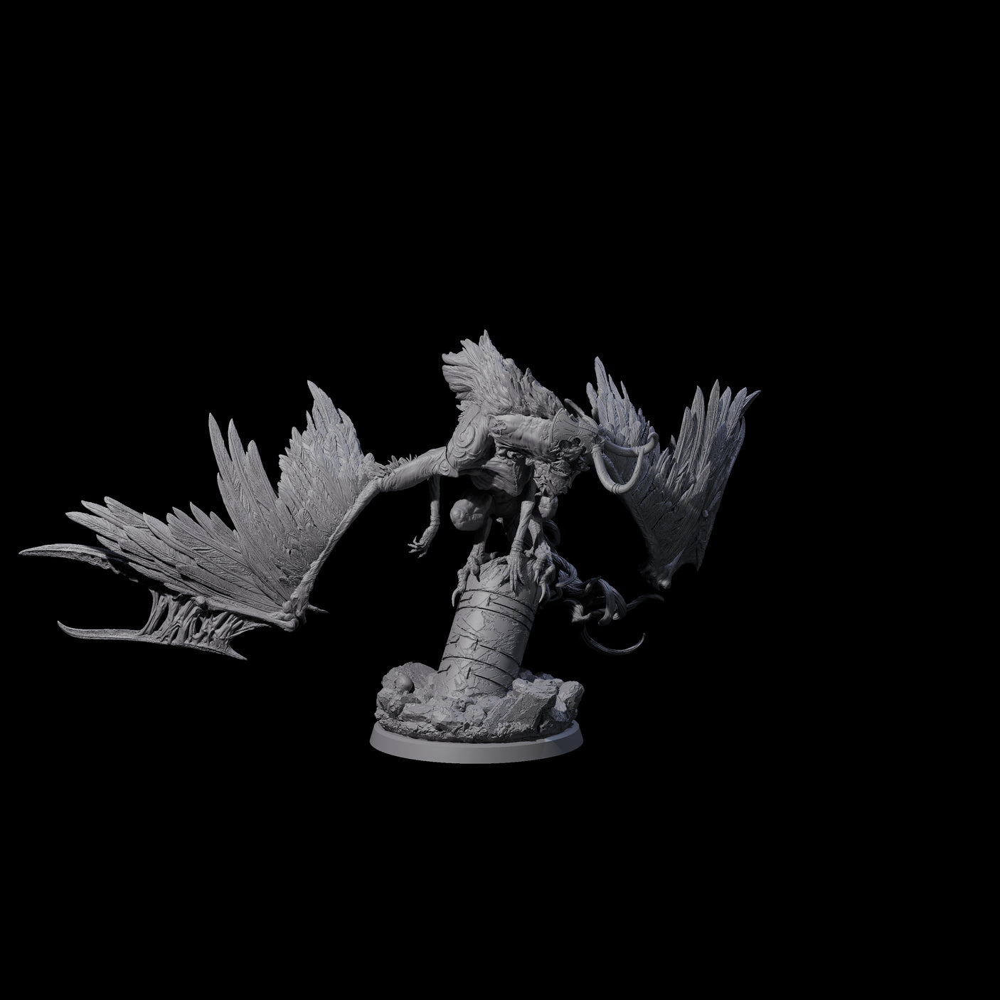 Vindictive Garuda Celestial B Miniature for Dungeons and Dragons, Pathfinder or other TTRPGs