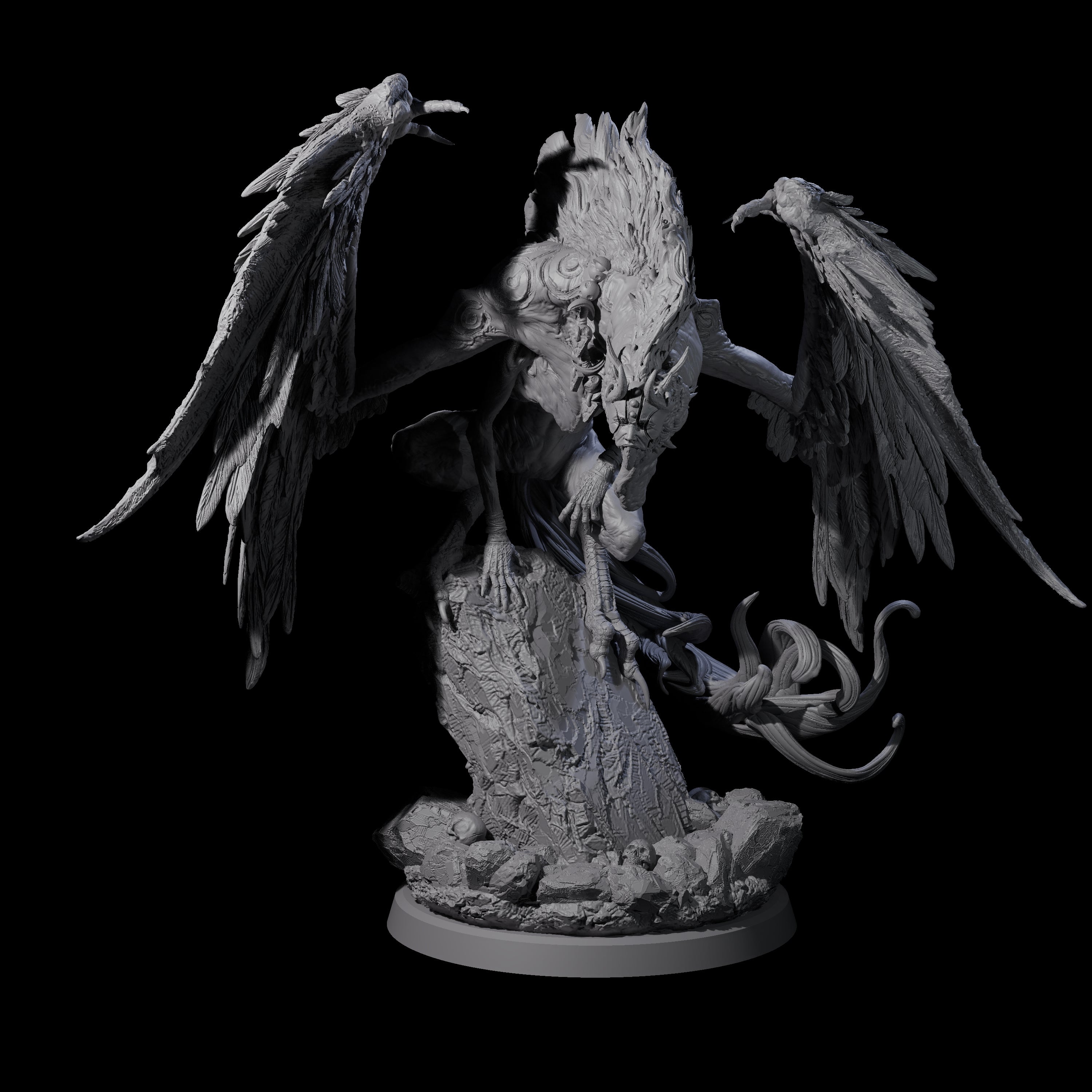 Vindictive Garuda Celestial C Miniature for Dungeons and Dragons, Pathfinder or other TTRPGs