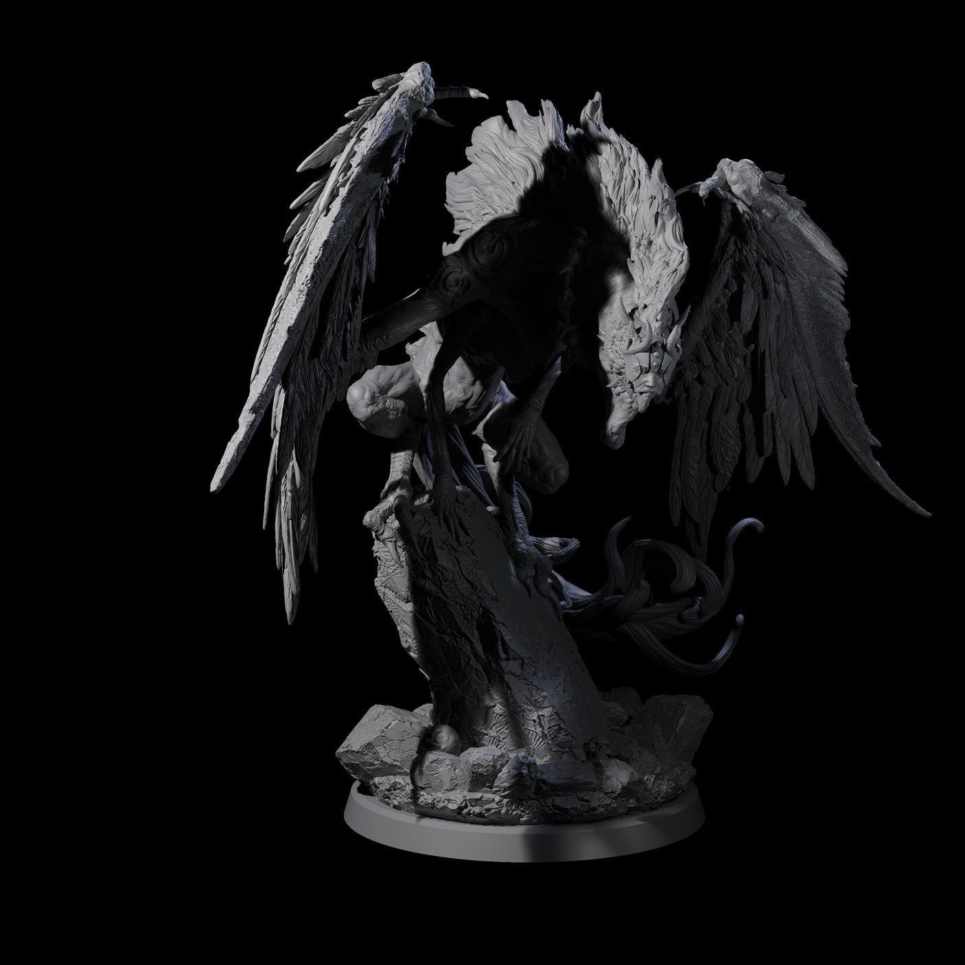 Vindictive Garuda Celestial C Miniature for Dungeons and Dragons, Pathfinder or other TTRPGs