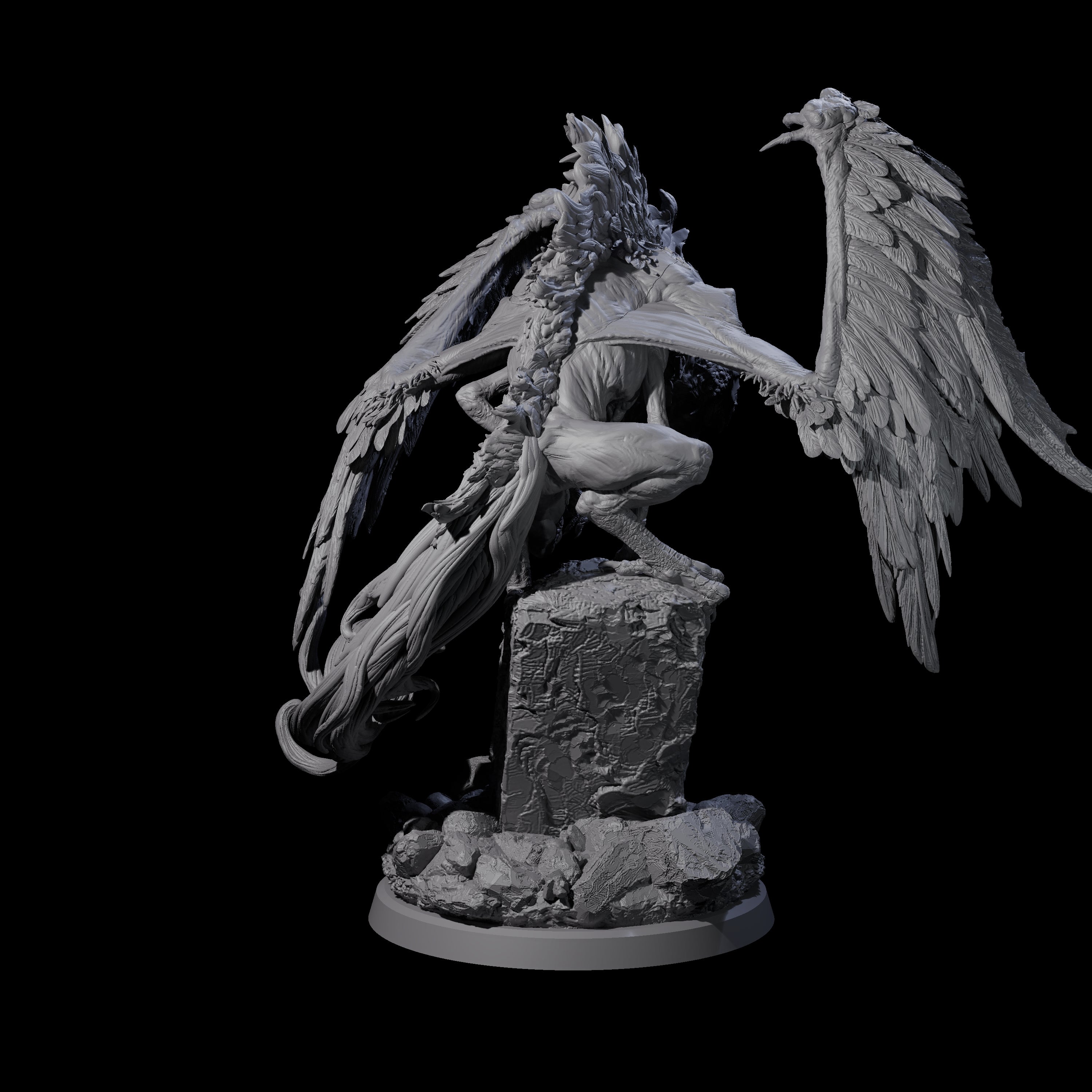 Vindictive Garuda Celestial C Miniature for Dungeons and Dragons, Pathfinder or other TTRPGs