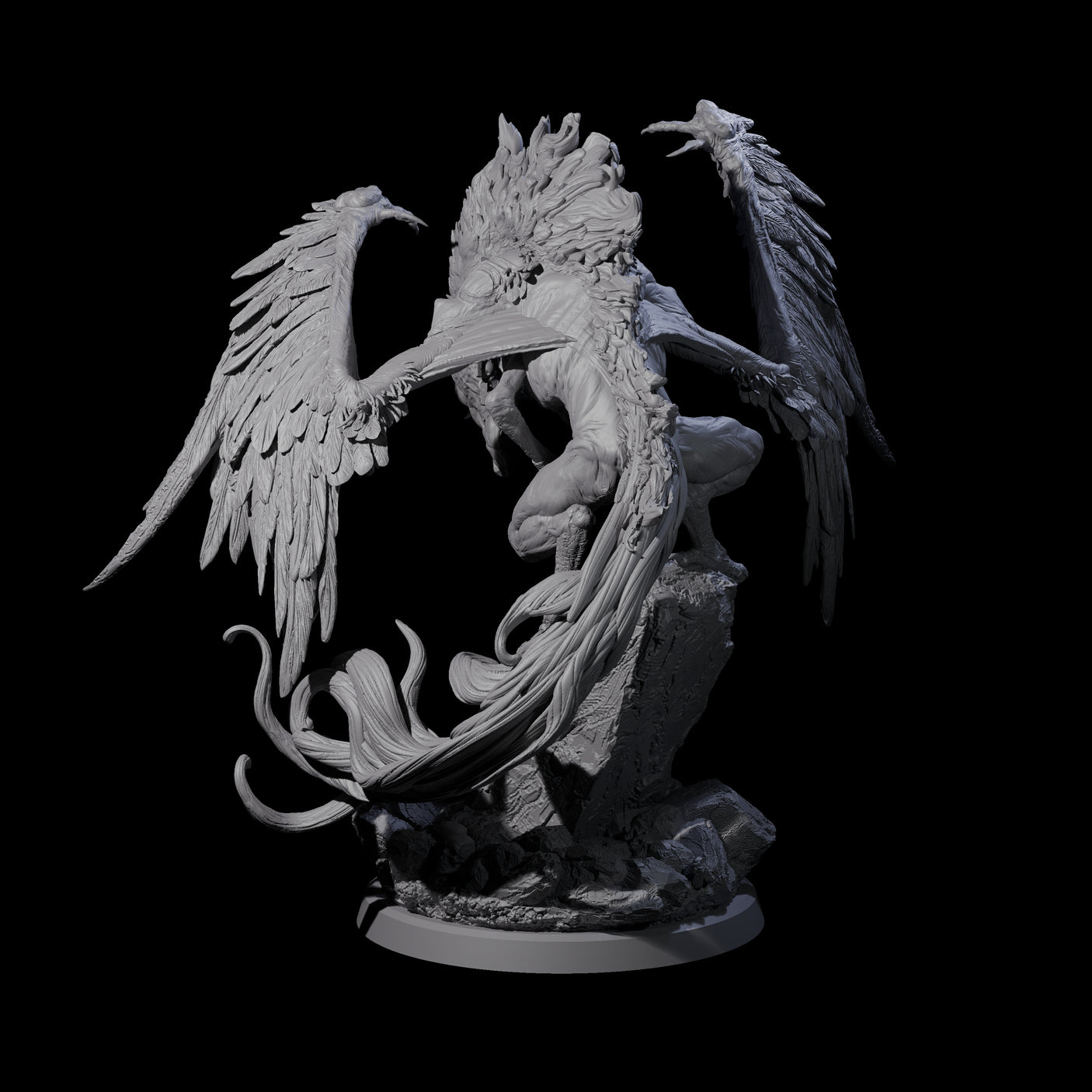 Vindictive Garuda Celestial C Miniature for Dungeons and Dragons, Pathfinder or other TTRPGs
