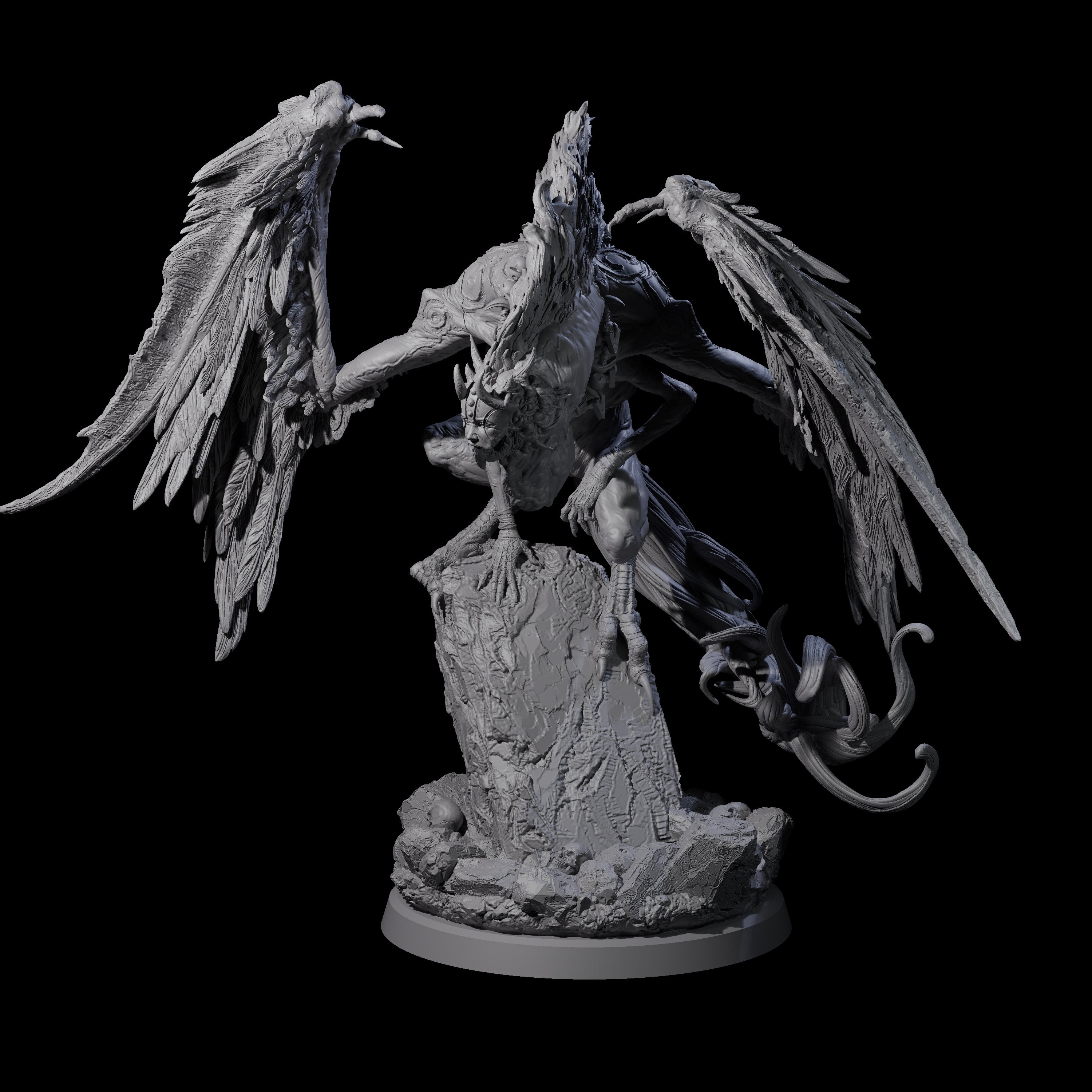 Vindictive Garuda Celestial C Miniature for Dungeons and Dragons, Pathfinder or other TTRPGs