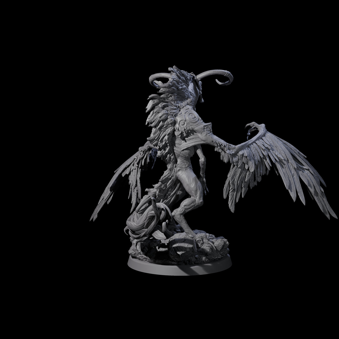 Vindictive Garuda Celestial D Miniature for Dungeons and Dragons, Pathfinder or other TTRPGs