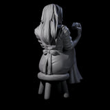 Violett - Young Villager on a break Miniature for Dungeons and Dragons, Pathfinder or other TTRPGs