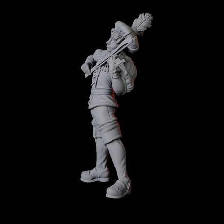 Violin Bard Miniature for Dungeons and Dragons, Pathfinder or other TTRPGs