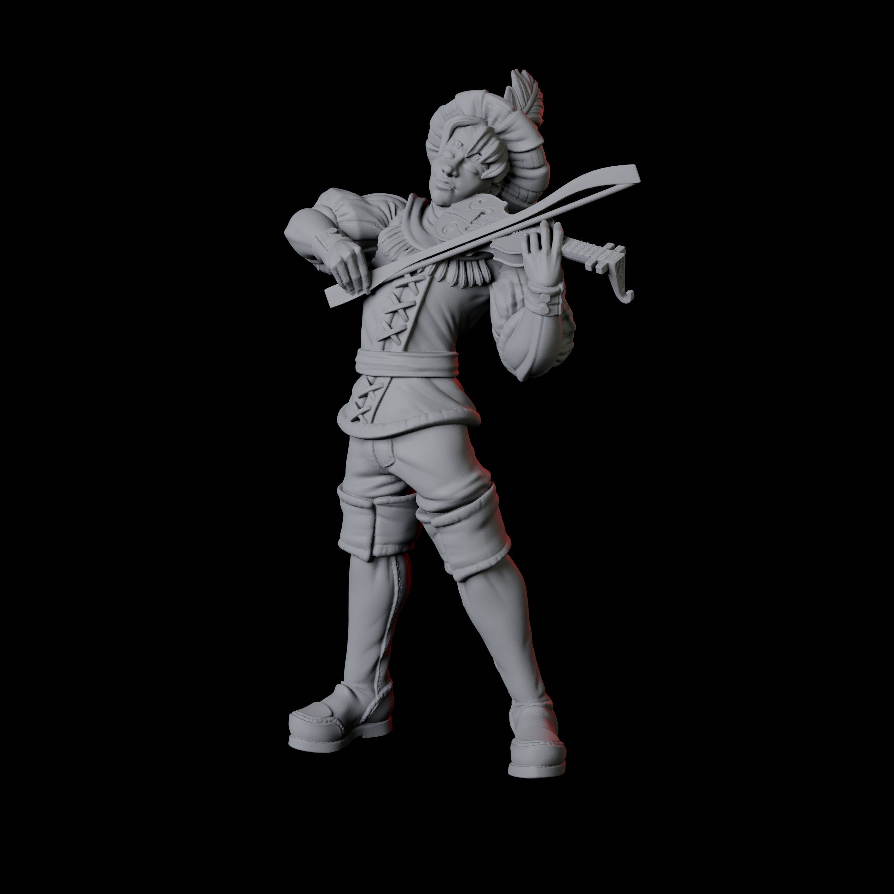 Violin Bard Miniature for Dungeons and Dragons