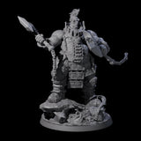 Volcanic Fire Giant Warrior Miniature for Dungeons and Dragons, Pathfinder or other TTRPGs