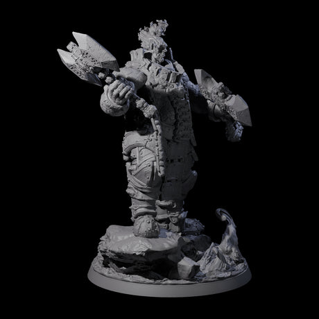 Volcanic Fire Giant Warrior Miniature for Dungeons and Dragons, Pathfinder or other TTRPGs