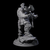 Volcanic Fire Giant Warrior Miniature for Dungeons and Dragons, Pathfinder or other TTRPGs