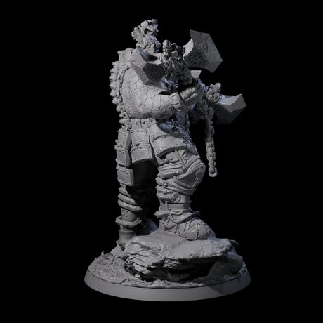 Volcanic Fire Giant Warrior Miniature for Dungeons and Dragons, Pathfinder or other TTRPGs