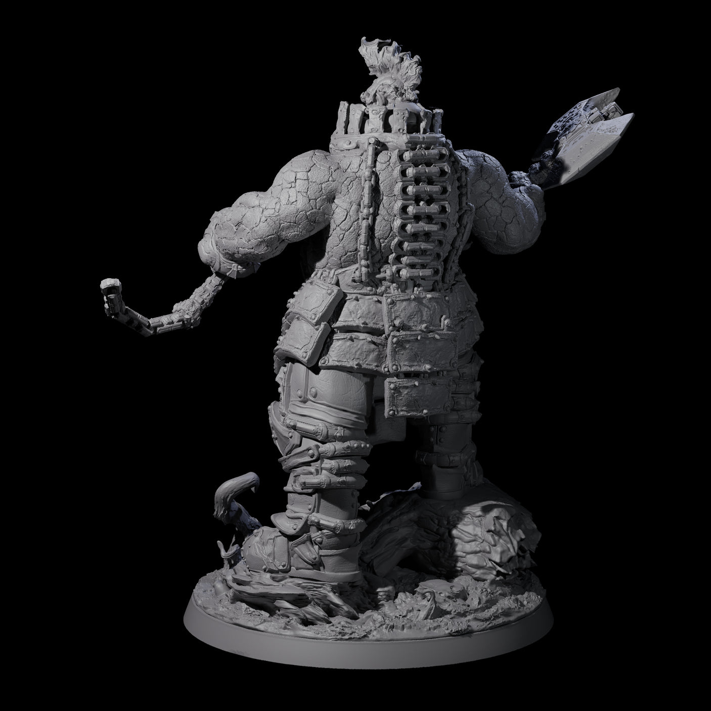 Volcanic Fire Giant Warrior Miniature for Dungeons and Dragons, Pathfinder or other TTRPGs
