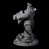 Volcanic Fire Giant Warrior Miniature for Dungeons and Dragons, Pathfinder or other TTRPGs