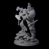 Volcanic Fire Giant Warrior Miniature for Dungeons and Dragons, Pathfinder or other TTRPGs