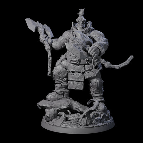 Volcanic Fire Giant Warrior Miniature for Dungeons and Dragons, Pathfinder or other TTRPGs