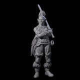 Waiting Orc Female Barbarian Miniature for Dungeons and Dragons, Pathfinder or other TTRPGs