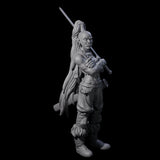 Waiting Orc Female Barbarian Miniature for Dungeons and Dragons, Pathfinder or other TTRPGs