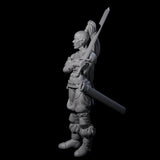Waiting Orc Female Barbarian Miniature for Dungeons and Dragons, Pathfinder or other TTRPGs