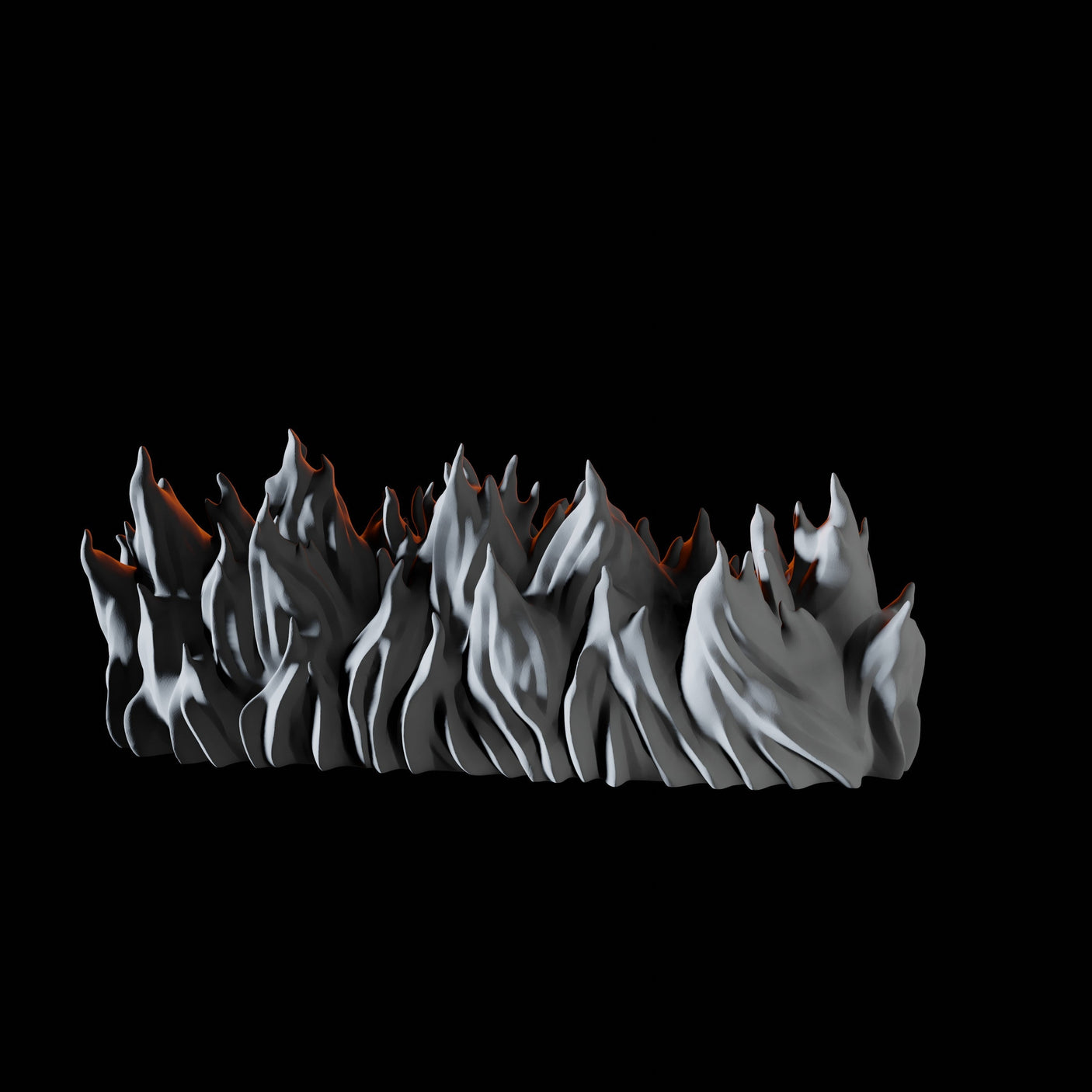 Wall of Fire Miniature for Dungeons and Dragons, Pathfinder or other TTRPGs