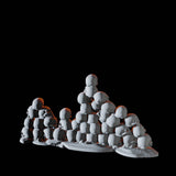 Wall of Skulls Miniature for Dungeons and Dragons, Pathfinder or other TTRPGs