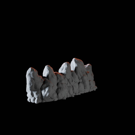 Wall of Stone Miniature for Dungeons and Dragons, Pathfinder or other TTRPGs