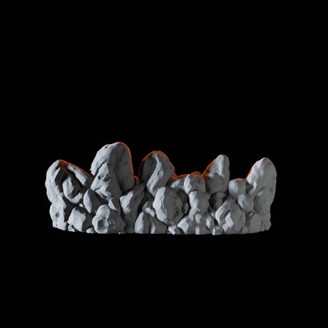 Wall of Stone Miniature for Dungeons and Dragons, Pathfinder or other TTRPGs