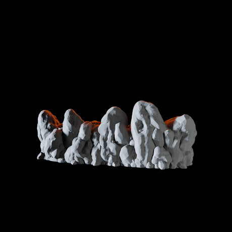 Wall of Stone Miniature for Dungeons and Dragons, Pathfinder or other TTRPGs