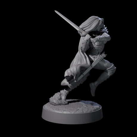 Wandering Blade - Striking Fighter Miniature for Dungeons and Dragons, Pathfinder or other TTRPGs