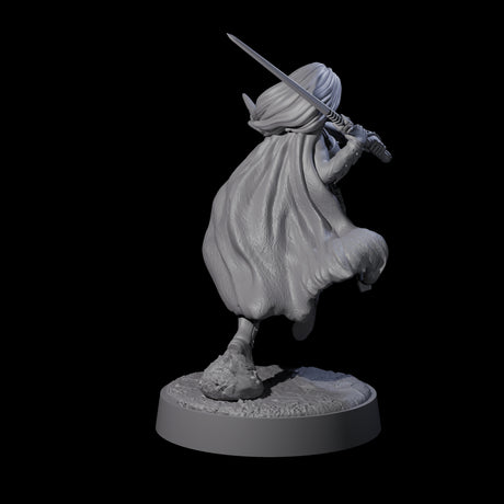 Wandering Blade - Striking Fighter Miniature for Dungeons and Dragons, Pathfinder or other TTRPGs
