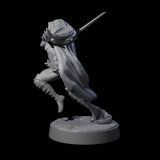 Wandering Blade - Striking Fighter Miniature for Dungeons and Dragons, Pathfinder or other TTRPGs