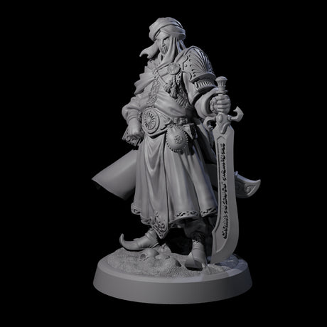 Wandering Desert Warrior Miniature for Dungeons and Dragons, Pathfinder or other TTRPGs