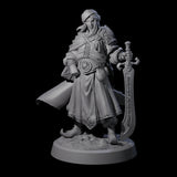 Wandering Desert Warrior Miniature for Dungeons and Dragons, Pathfinder or other TTRPGs