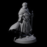 Wandering Desert Warrior Miniature for Dungeons and Dragons, Pathfinder or other TTRPGs