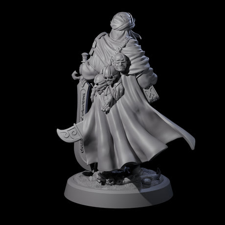 Wandering Desert Warrior Miniature for Dungeons and Dragons, Pathfinder or other TTRPGs