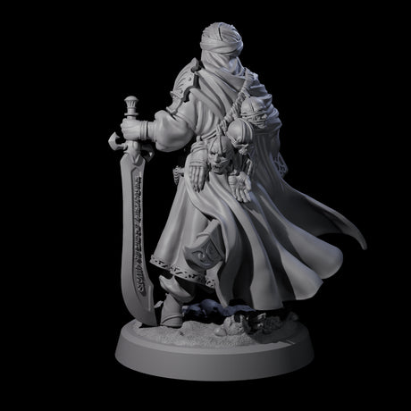 Wandering Desert Warrior Miniature for Dungeons and Dragons, Pathfinder or other TTRPGs