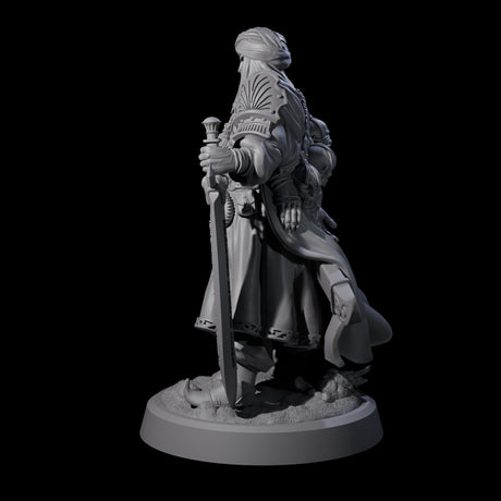 Wandering Desert Warrior Miniature for Dungeons and Dragons, Pathfinder or other TTRPGs