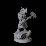 Wandering Dragonborn Fighter Miniature for Dungeons and Dragons, Pathfinder or other TTRPGs