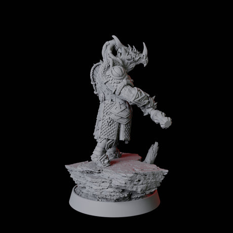 Wandering Dragonborn Fighter Miniature for Dungeons and Dragons, Pathfinder or other TTRPGs