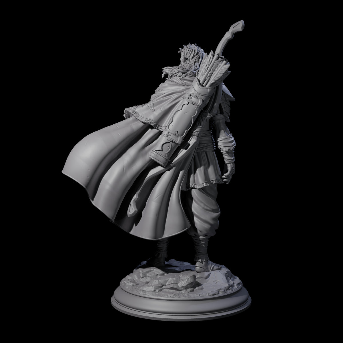 Wandering Elf Paladin Miniature for Dungeons and Dragons, Pathfinder or other TTRPGs