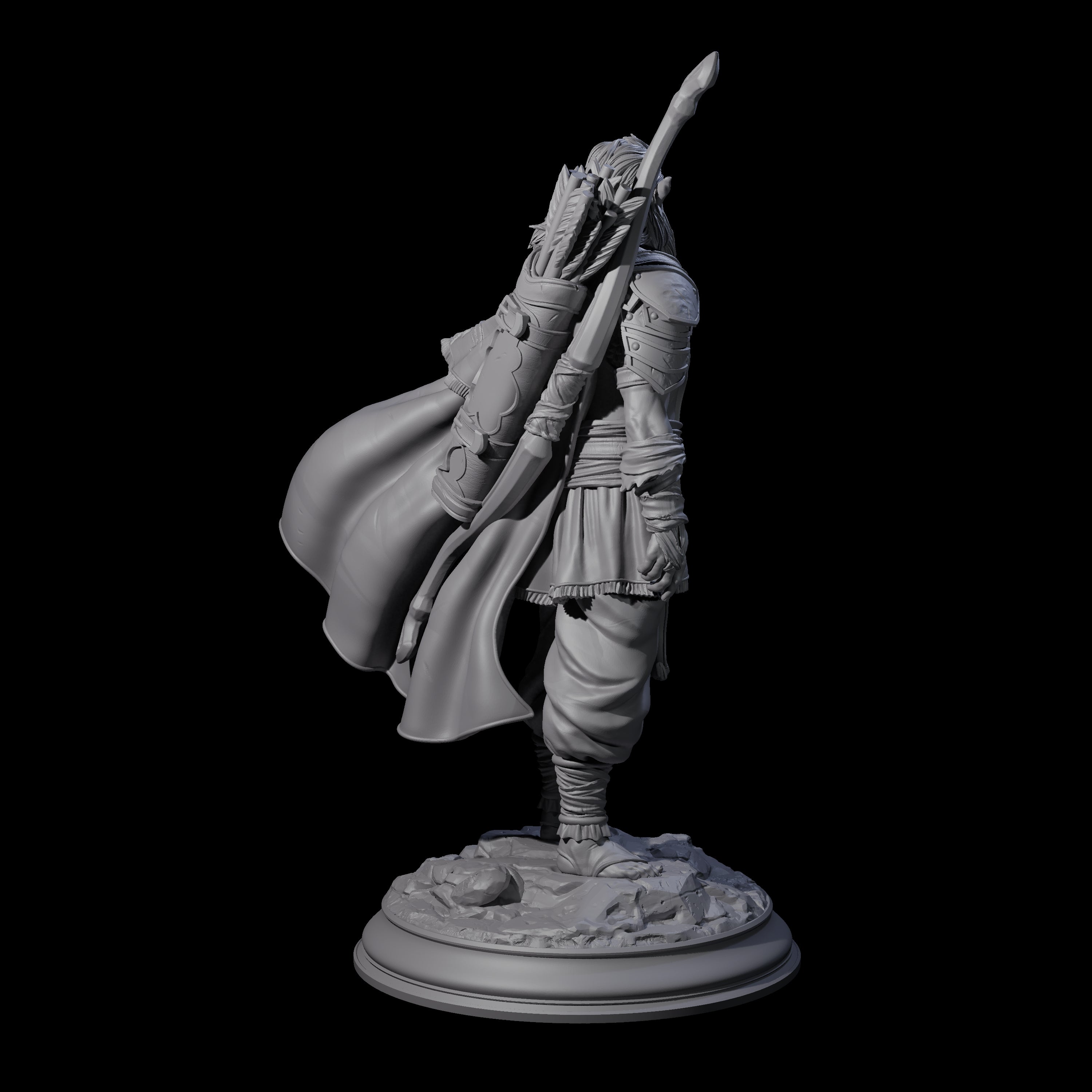 Wandering Elf Paladin Miniature for Dungeons and Dragons, Pathfinder or other TTRPGs