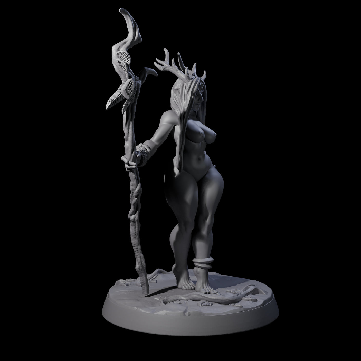 Wandering Horned Archfey Miniature for Dungeons and Dragons, Pathfinder or other TTRPGs