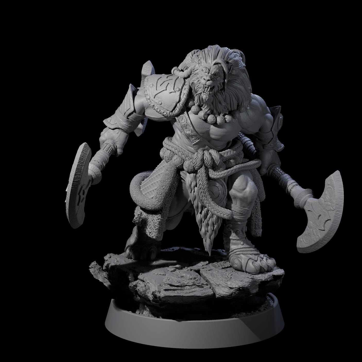 Wandering Leonin Nomad A Miniature for Dungeons and Dragons, Pathfinder or other TTRPGs