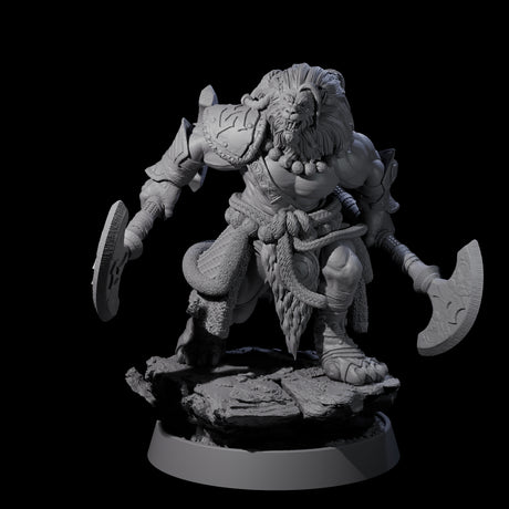 Wandering Leonin Nomad A Miniature for Dungeons and Dragons, Pathfinder or other TTRPGs