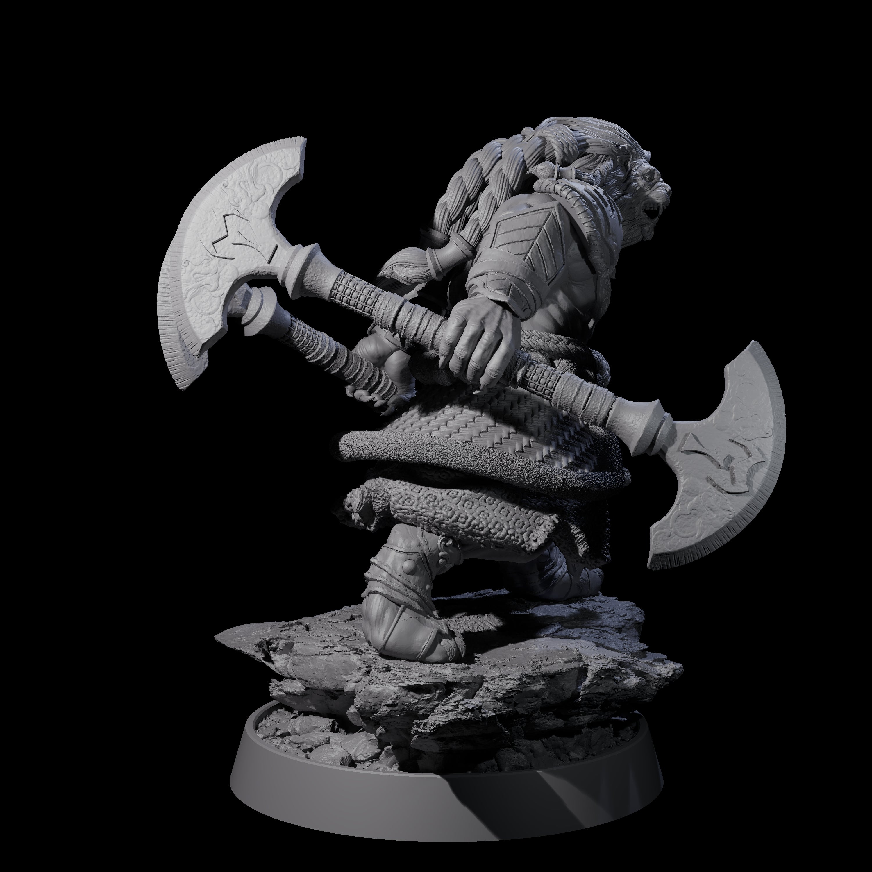 Wandering Leonin Nomad A Miniature for Dungeons and Dragons, Pathfinder or other TTRPGs