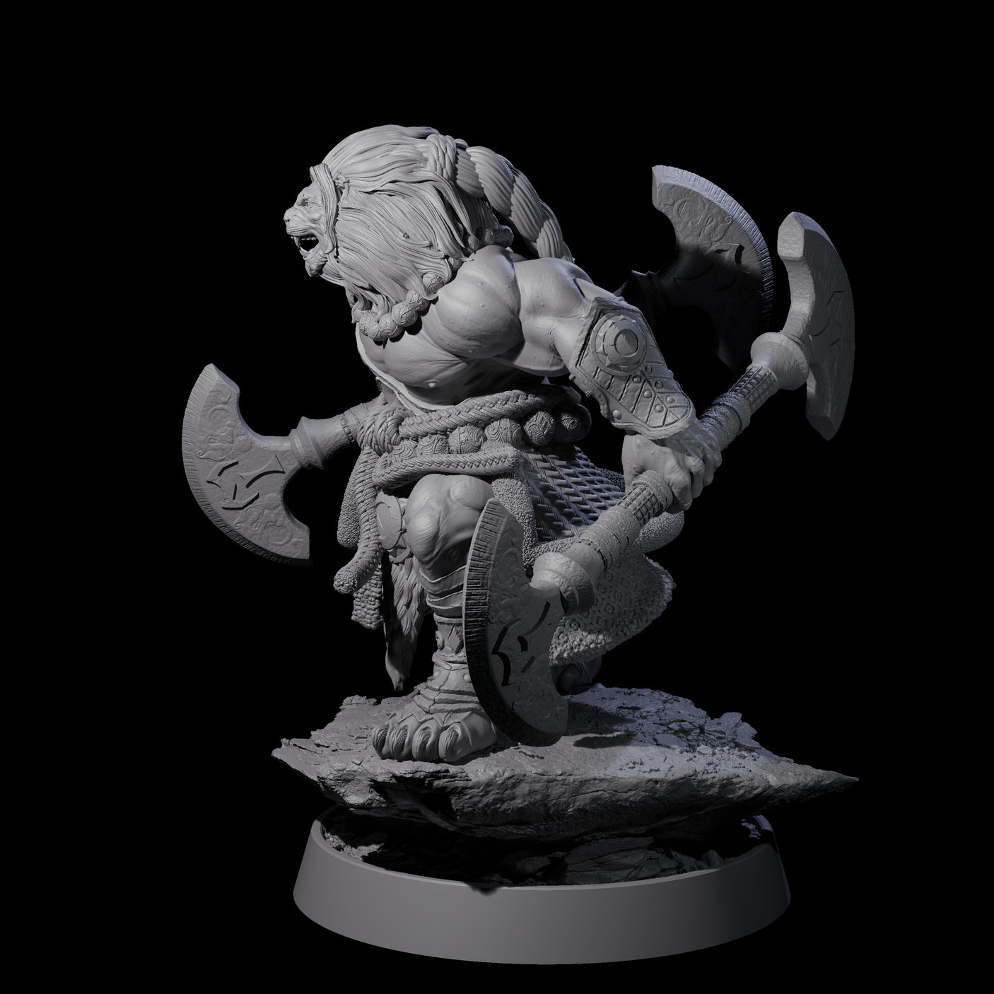 Wandering Leonin Nomad A Miniature for Dungeons and Dragons, Pathfinder or other TTRPGs